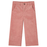Vidaxl Kinderbroek 140 Rib Velvet Old Pink