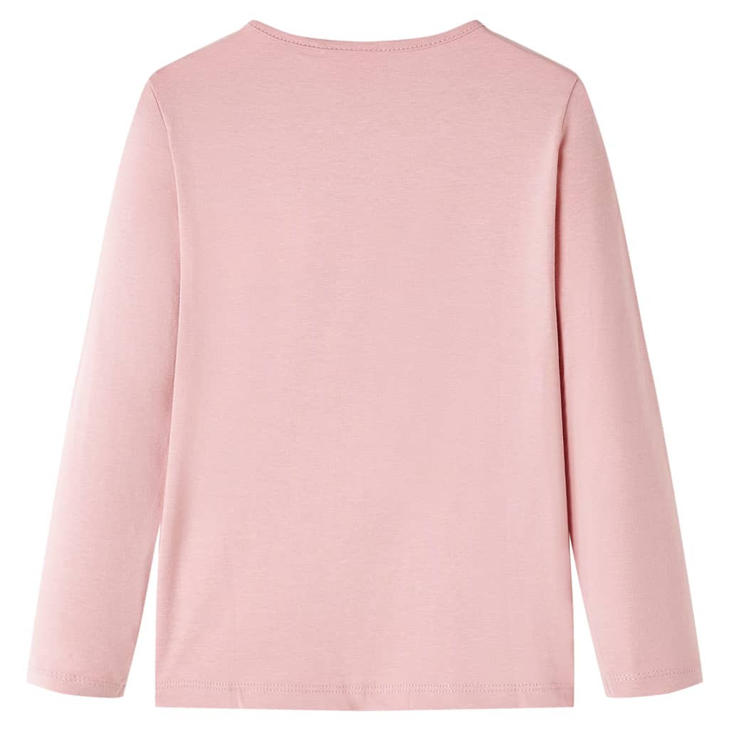 Vidaxl Children's shirt with long sleeves 104 light pink