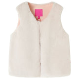 Giacca per bambini Vidaxl 116 kunstvacht beige