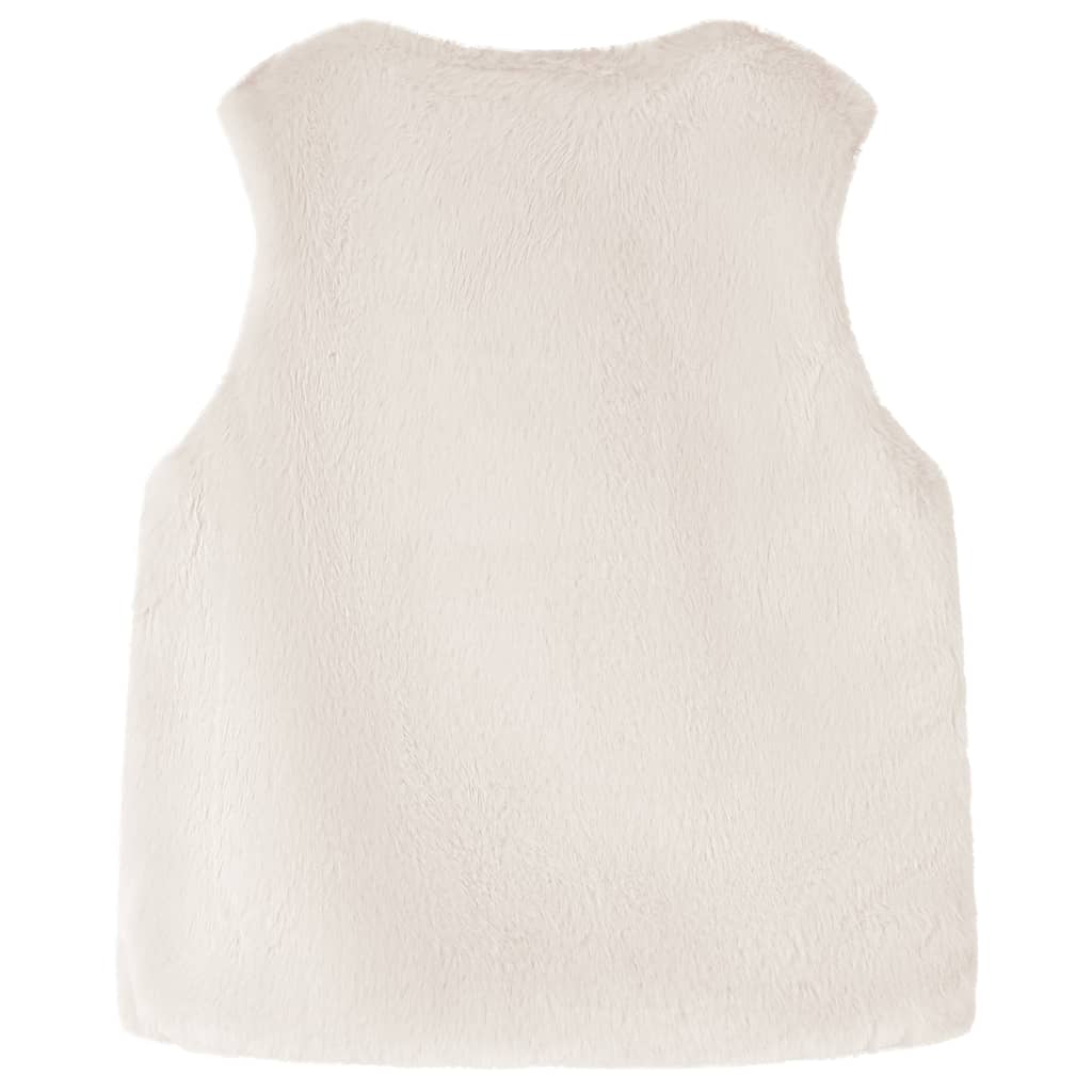 Giacca per bambini Vidaxl 116 kunstvacht beige