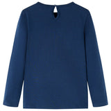Dětská košile Vidaxl s dlouhými rukávy 104 Navy Blue