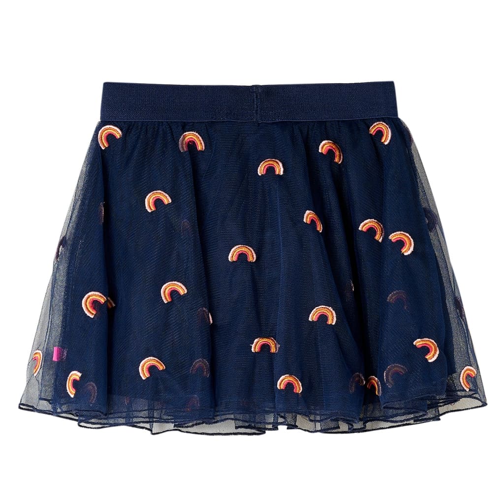 Vidaxl children's skirt with tulle 92 navy blue