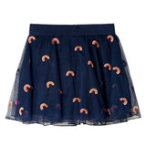 Vidaxl children's skirt with tulle 92 navy blue