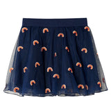 Dětská sukně Vidaxl s Tulle 104 Navy Blue