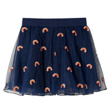 Dětská sukně Vidaxl s Tulle 116 Navy Blue