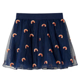 Vidaxl children's skirt with tulle 140 navy blue