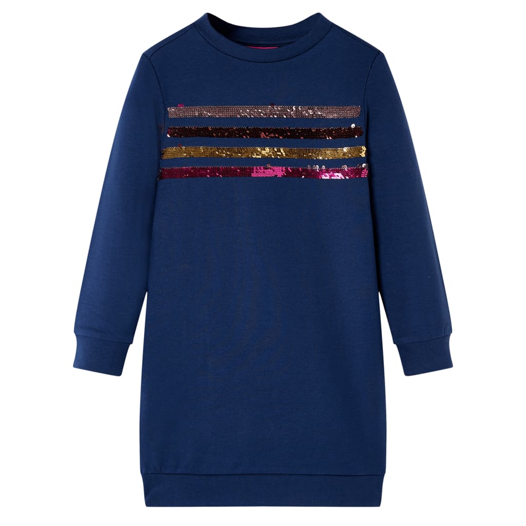 Dětské šaty Vidaxl 140 Navy Blue
