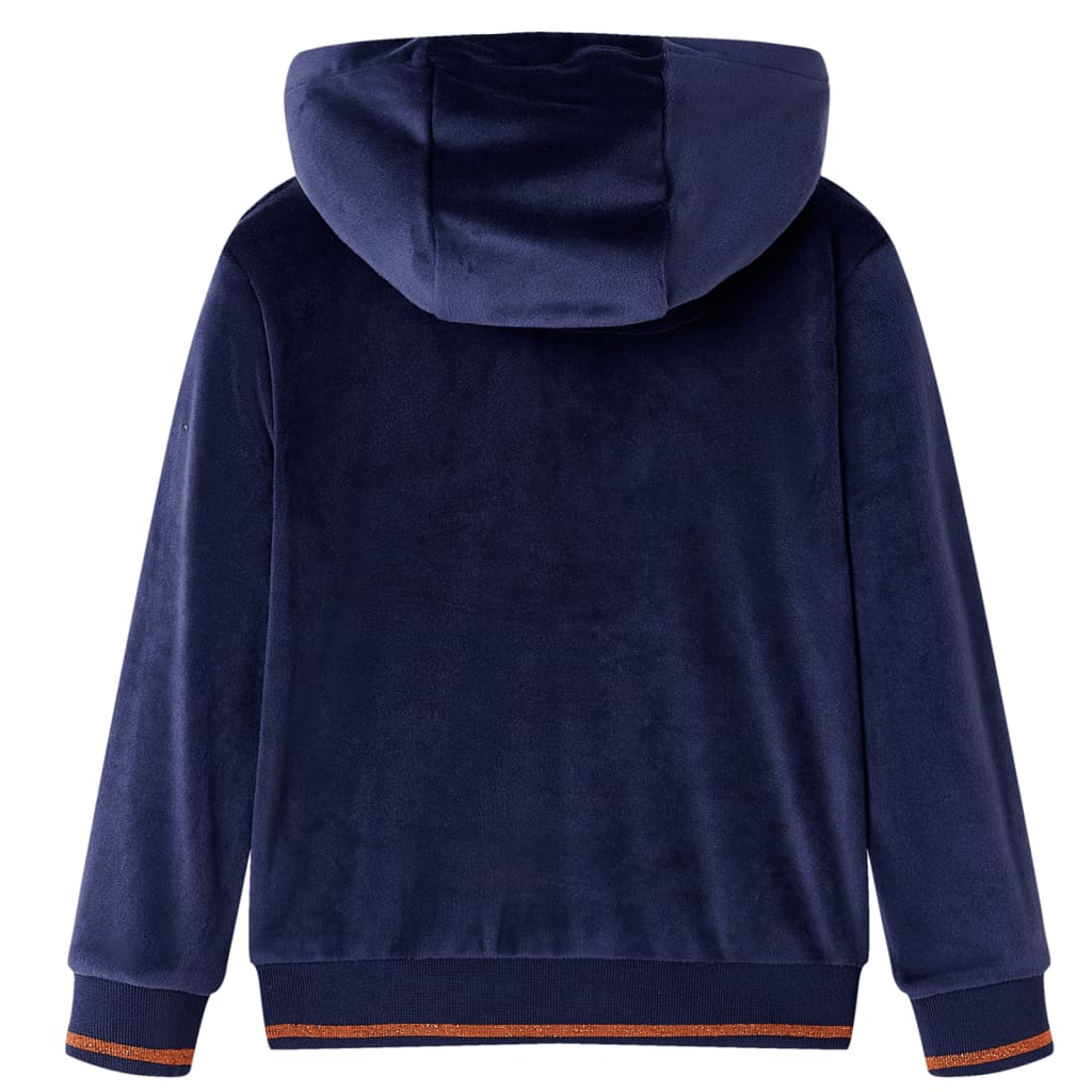 Vidaxl Children's jacket with hood 92 Navy blue