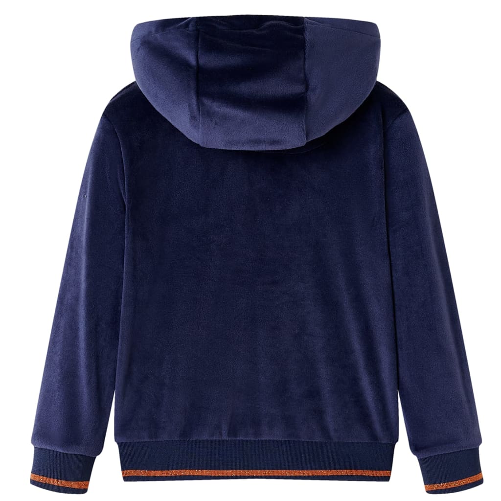 Vidaxl Children's jacket with hood 104 navy blue