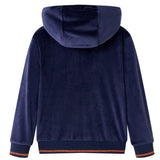 Vidaxl Children's jacket with hood 104 navy blue