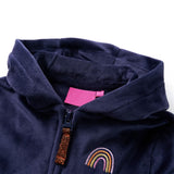Vidaxl Children's jacket with hood 116 Navy blue