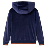 Vidaxl Children's jacket with hood 128 navy blue