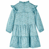 Sukienka dla dzieci Vidaxl z długimi rękawami 116 Blue