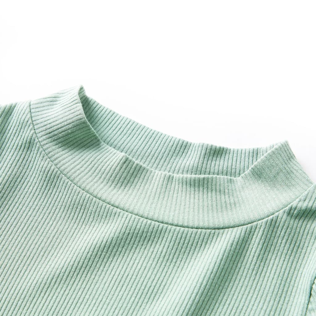 Dětská košile Vidaxl s dlouhým rukávem Low Col 92 DarkMint -Colored
