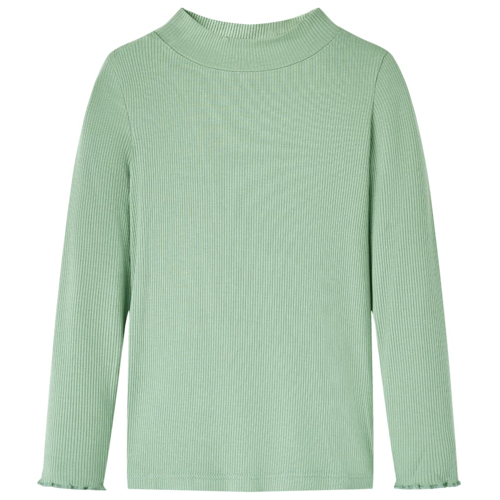 Dětská košile Vidaxl s dlouhým rukávem Low Col 104 Darkmint -Colored