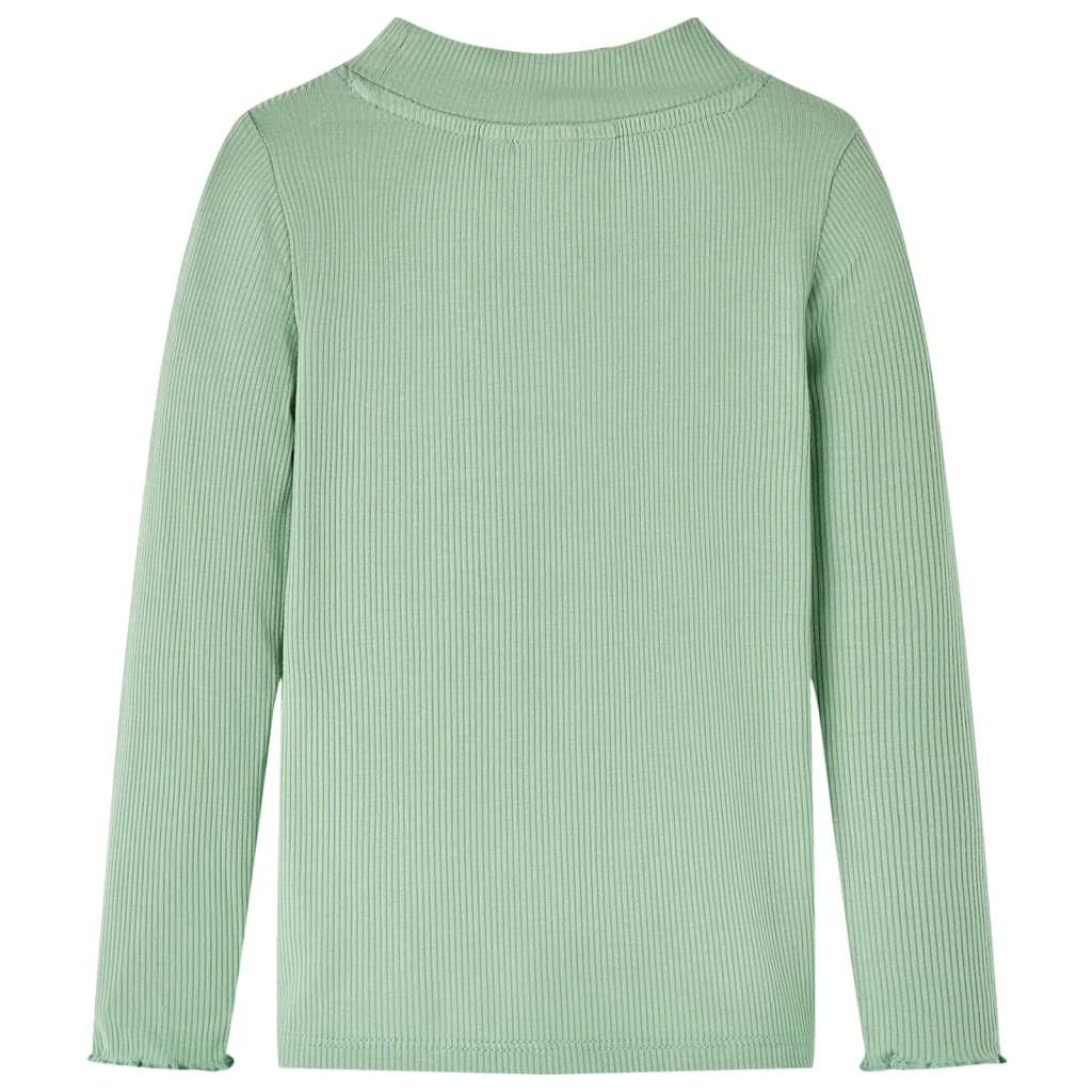 Dětská košile Vidaxl s dlouhým rukávem Low Col 104 Darkmint -Colored
