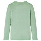 Dětská košile Vidaxl s dlouhým rukávem Low Col 104 Darkmint -Colored