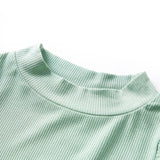 Dětská košile Vidaxl s dlouhým rukávem Low Col 104 Darkmint -Colored