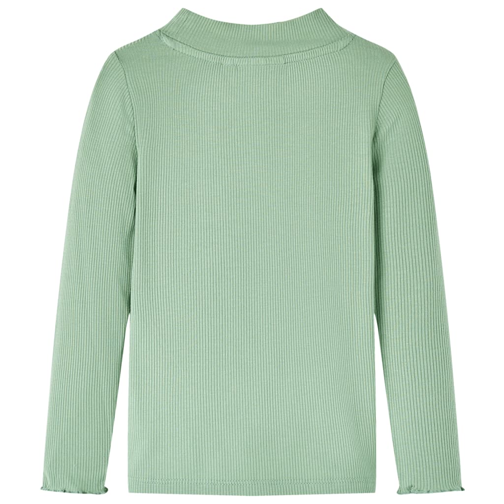Dětská košile Vidaxl s dlouhým rukávem Low Col 128 Darkmint -Colored