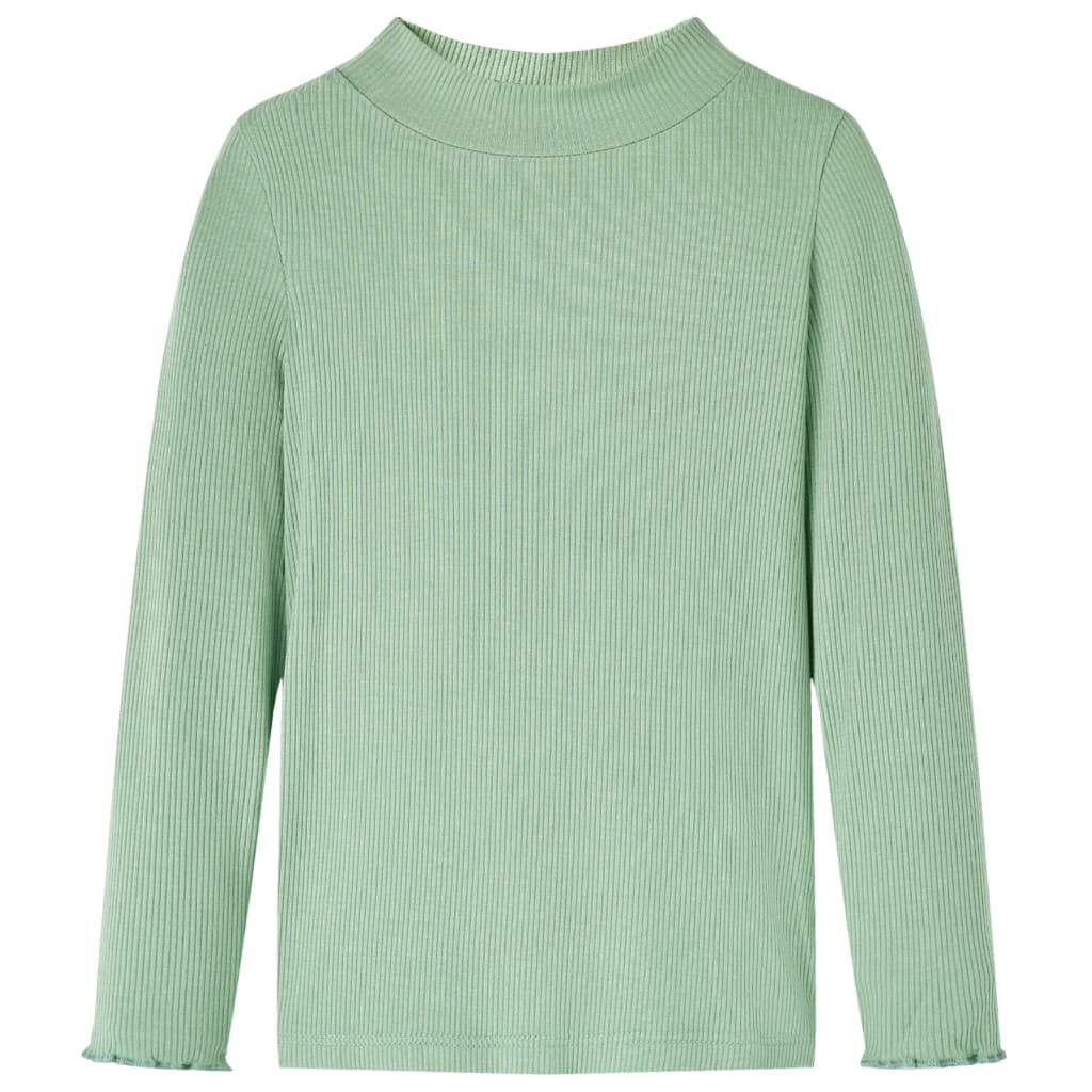 Dětská košile Vidaxl s dlouhým rukávem Low COL 140 Darkmint -Colored