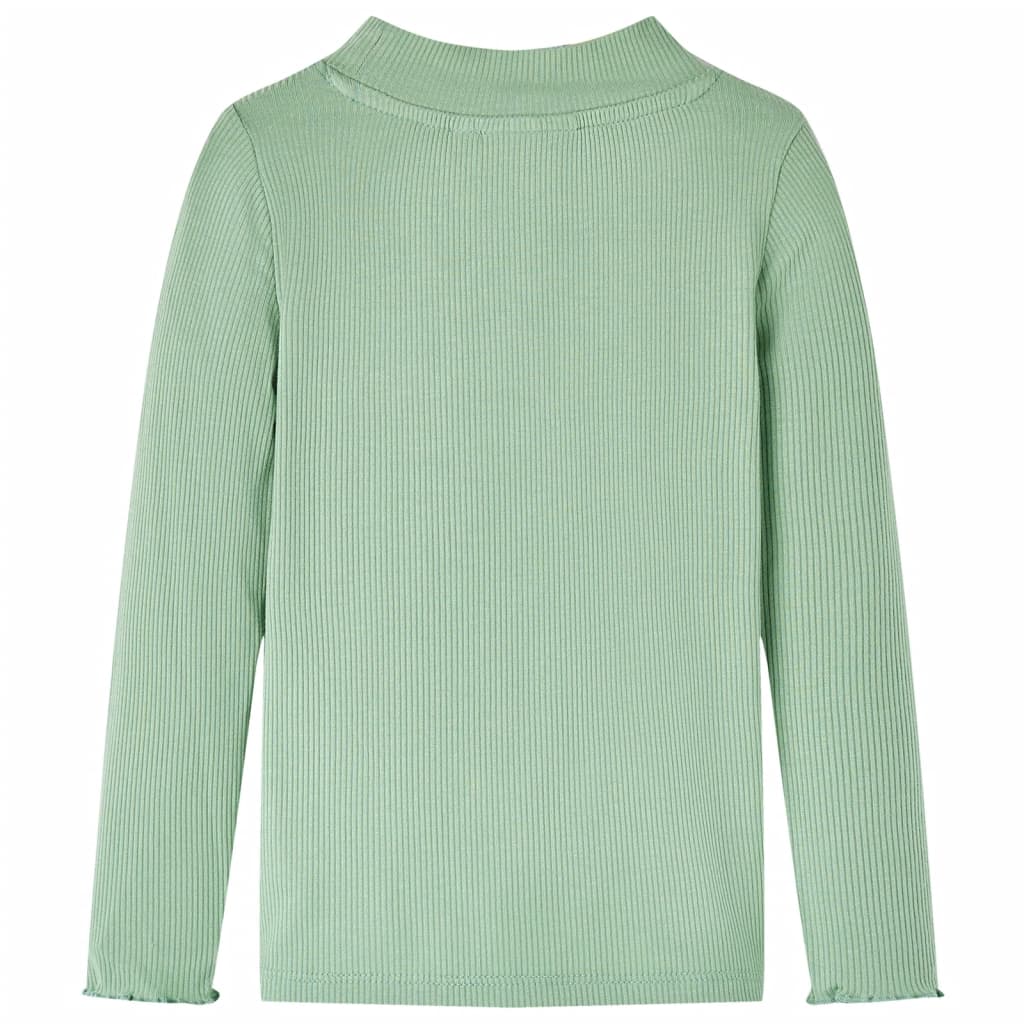 Dětská košile Vidaxl s dlouhým rukávem Low COL 140 Darkmint -Colored