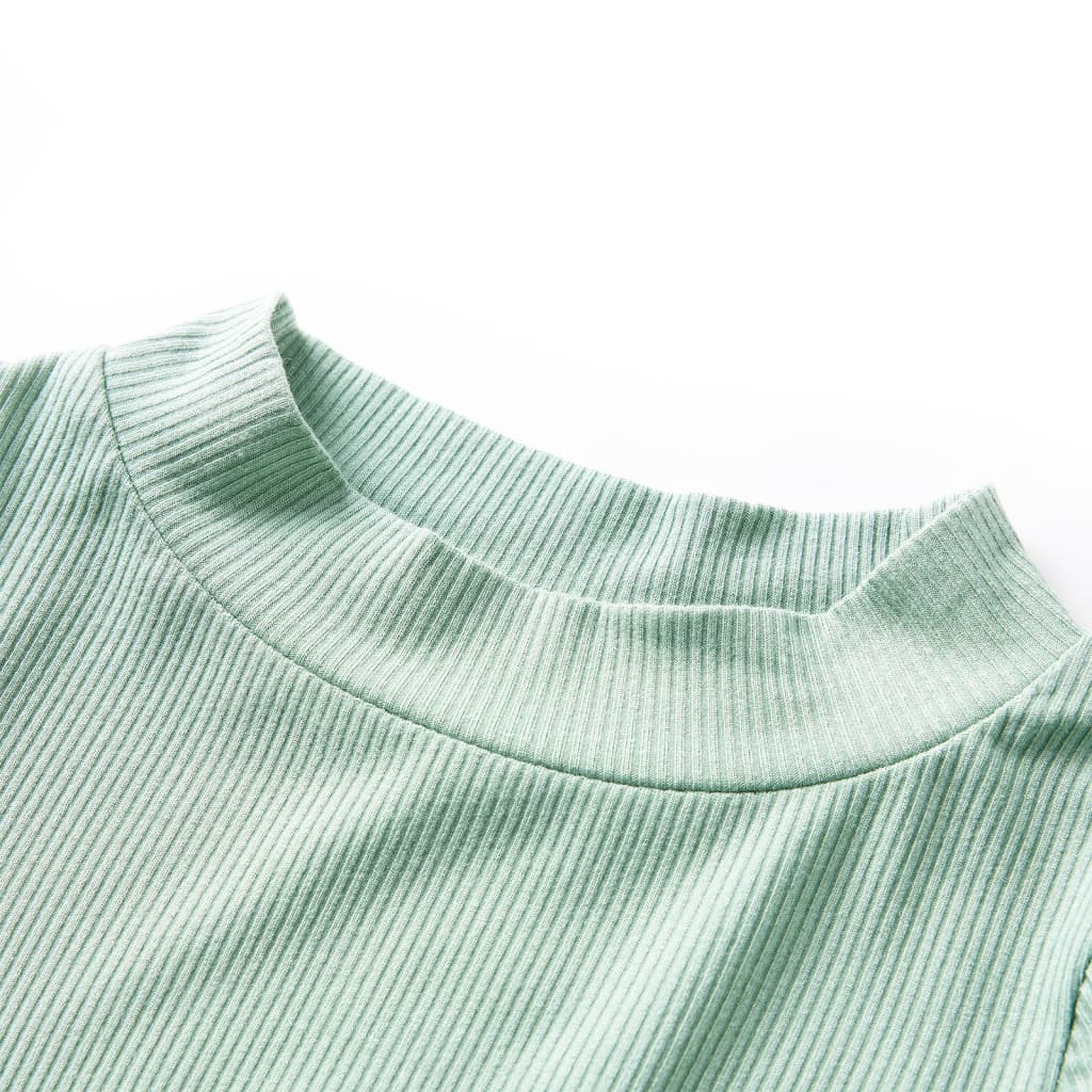 Dětská košile Vidaxl s dlouhým rukávem Low COL 140 Darkmint -Colored