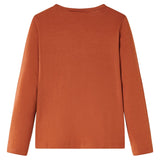 Dětská košile Vidaxl s dlouhými rukávy 92 Cognac Colored