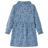 Vida Vidaxl Vestido para niños con mangas largas 116 Color de gasolina