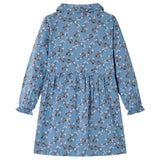 VidaXL children's dress with long sleeves 128 petrol colored
