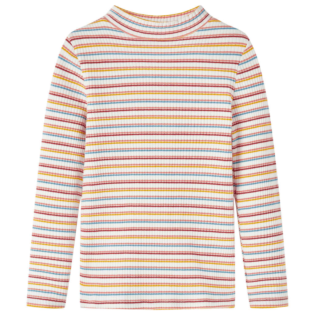 Vidaxl Children's shirt with long sleeves 104 Striped ecru