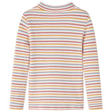 Vidaxl Children's shirt with long sleeves 104 Striped ecru
