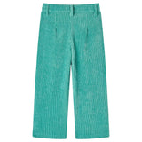 Vidaxl Kinderbroek 92 Rib velvet Mintgroen