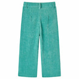 Vidaxl Kinderbroek 116 Rib velvet mint green