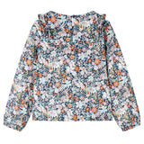 Camicia per bambini Vidaxl con maniche lunghe 140 blu scuro