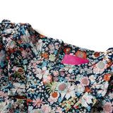 Camicia per bambini Vidaxl con maniche lunghe 140 blu scuro