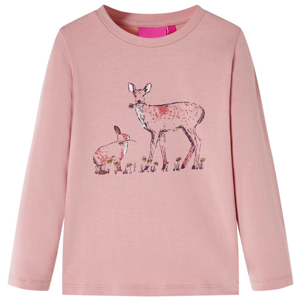Vidaxl Kinderhemd mit Langarm 92 Pink