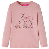 Vidaxl Children's shirt with long sleeves 128 pink