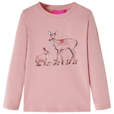 Vidaxl Children's shirt with long sleeves 140 pink