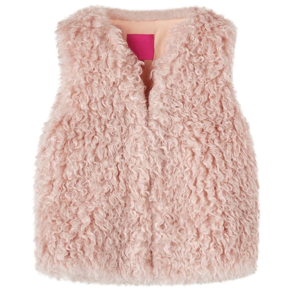 Vidaxl Children's Vest Artificial Pelly 104 Pink chiaro