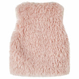 Vidaxl chaleco infantil piel artificial 140 rosa claro
