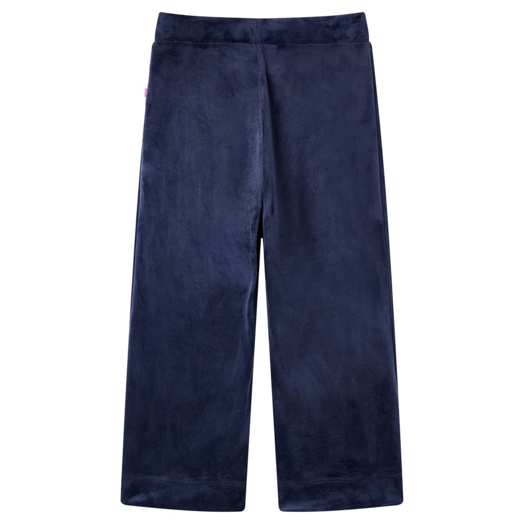 Pantalones para niños Vidaxl Velvet 92 Blue oscuro