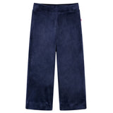 Vidaxl Kinderhosen Velvet 116 Dunkelblau