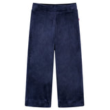 Pantalones para niños Vidaxl Velvet 128 Blue oscuro