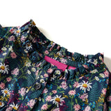 Vidaxl Kinderkleid mit langen Ärmeln 104 dunkelblau