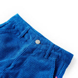 Vidaxl Kinderbroek 128 Rib Velvet Cobalt Bleu