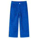 Vidaxl Kinderbroek 140 Rib Velvet Cobalt Bleu
