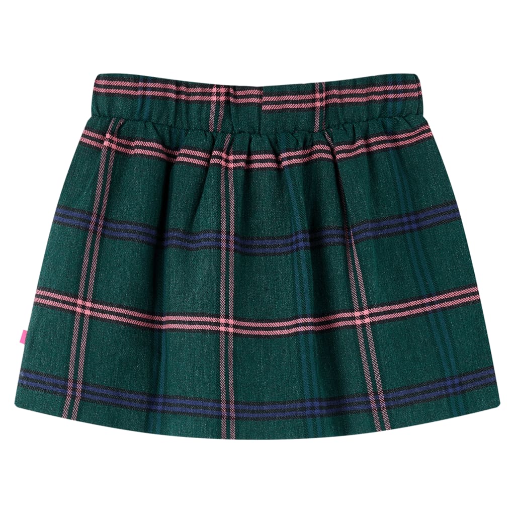 Vidaxl Falda infantil 128 Dark Green