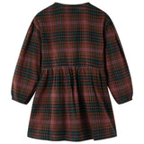 Vidaxl Children's dress with long sleeves 92 cognac colored