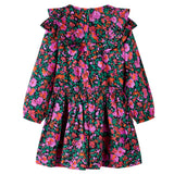 Vidaxl -Kinderkleid mit langen Ärmeln 104 hellrosa
