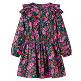 Vidaxl Kinderkleid mit langen Ärmeln 128 hellrosa
